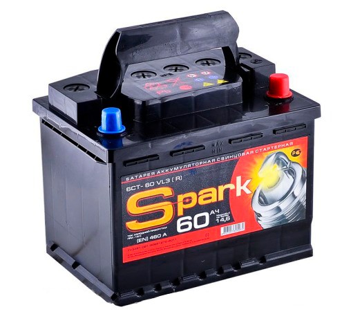 Аккумулятор автомобильный Spark Asia 65Ah 480A (о.п.)
